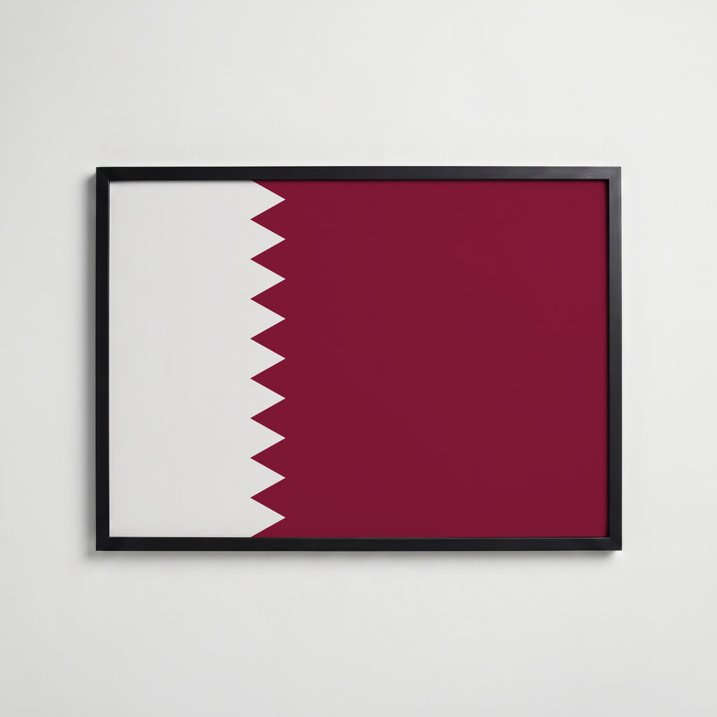 Qatar National Flag Poster affisch – köp poster online – Bozetto väggdekoration