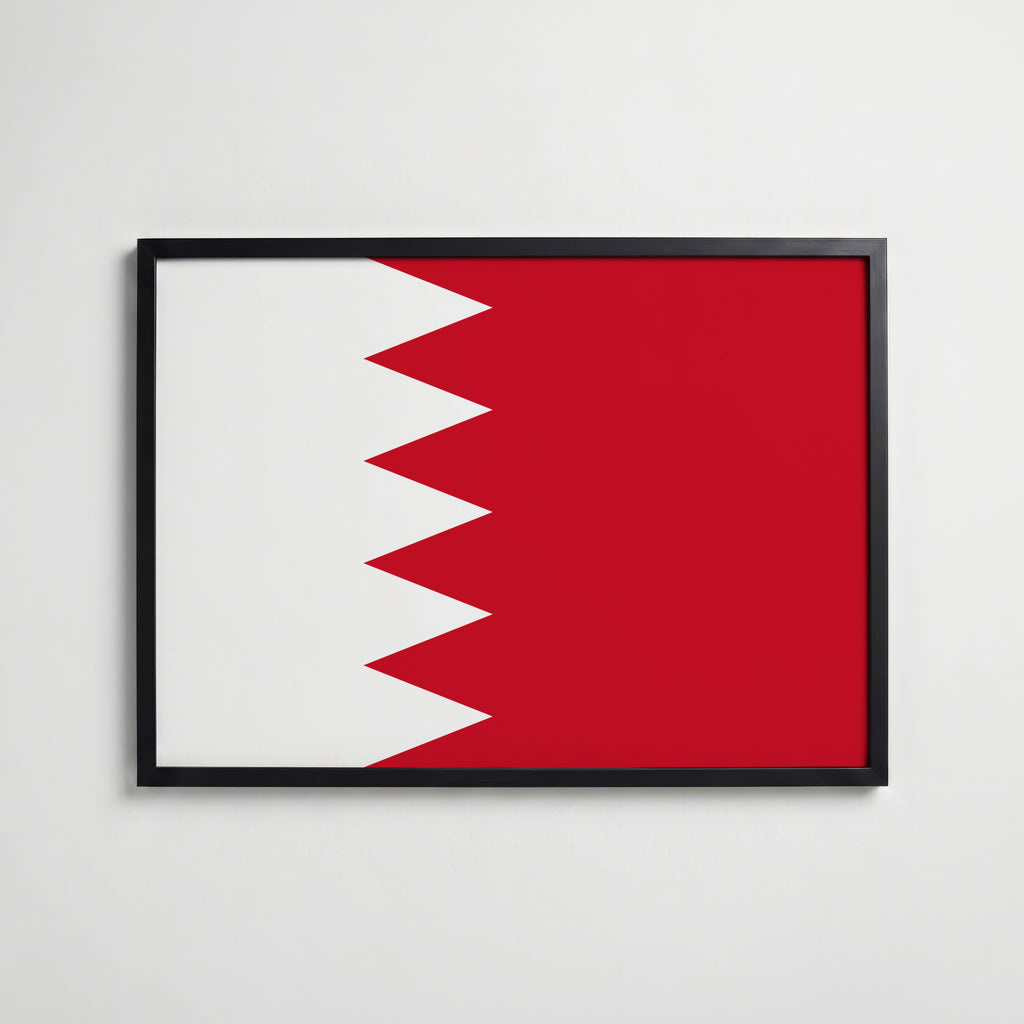 Bahrain National Flag Poster affisch – köp poster online – Bozetto väggdekoration