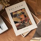 Picasso Abstract Cowboy Portrait Poster