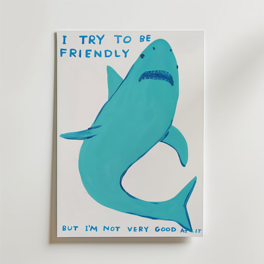 Friendly Shark Poster