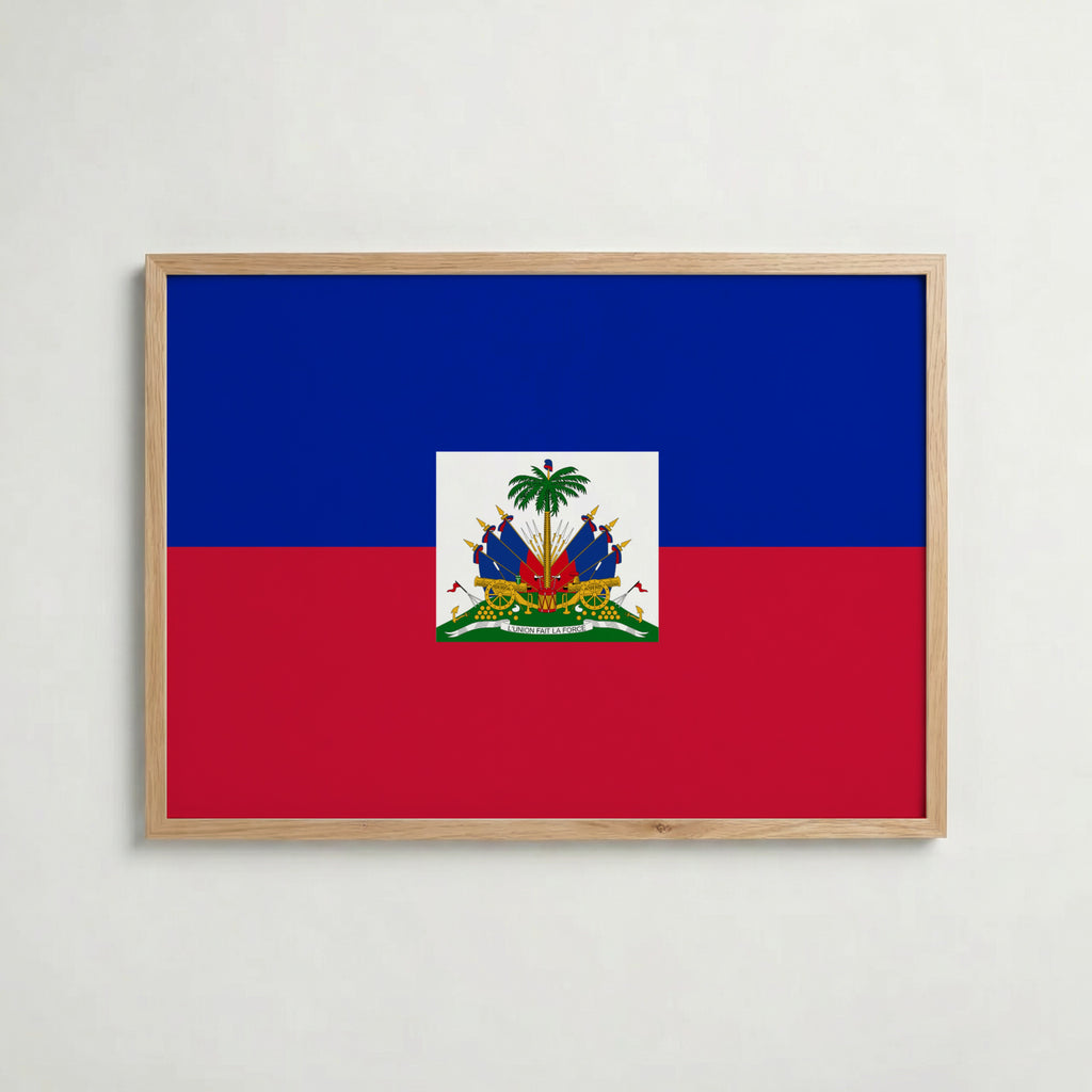 Haiti National Flag Poster – poster väggdekoration inredning – Affischer hos Bozetto