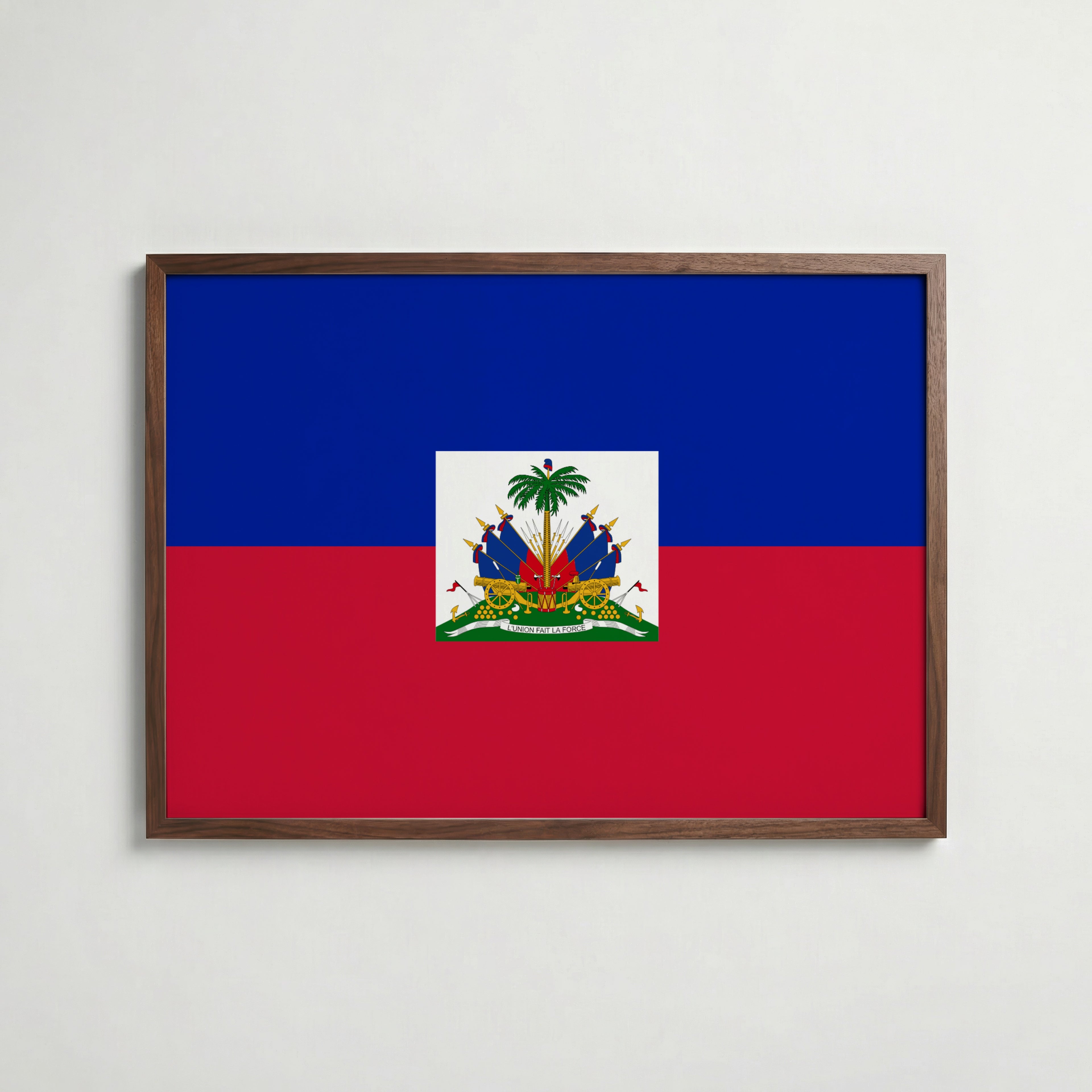 Haiti National Flag Poster poster – väggdekoration för hemmet – köp hos Bozetto