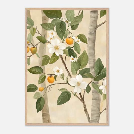 Apricot Bloom Poster