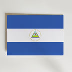 Nicaragua National Flag Poster affisch – poster till väggdekoration – köp online hos Bozetto