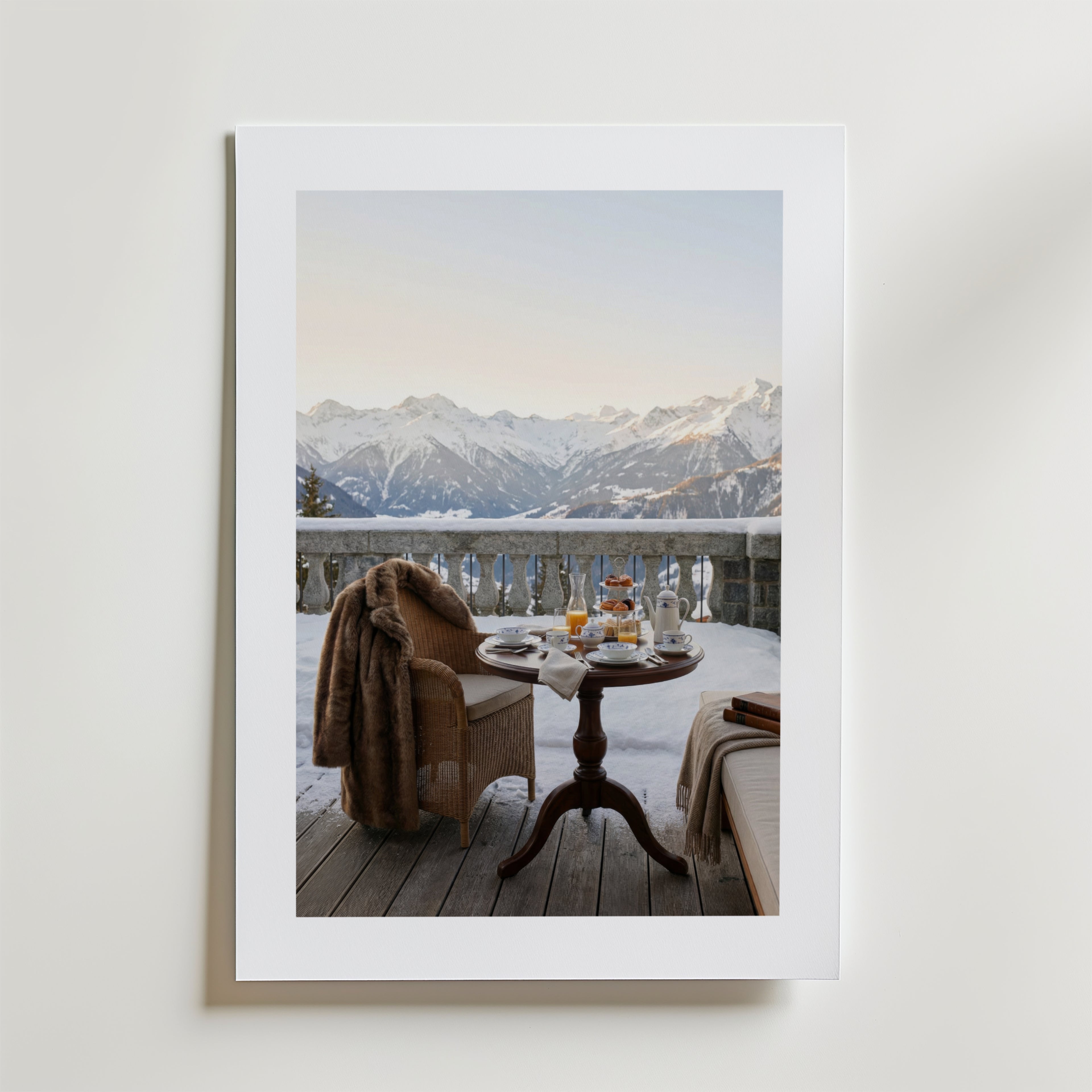 Alpine Morning Indulgence Poster affisch – poster till väggdekoration – köp online hos Bozetto