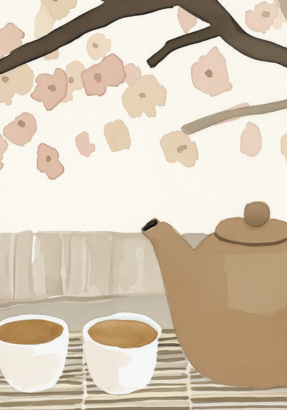 Tea In Bloom Poster