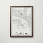 Umeå Karta Poster