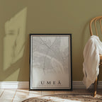 Umeå Karta Poster