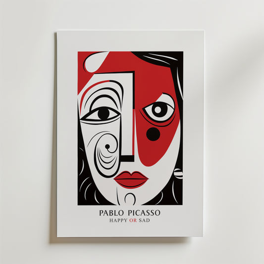 Picasso Happy Or Sad Poster