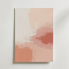 Whispers Of Color Poster från Bozetto visar mjuka, blandade block av persika, blush och korall på vitt. Den abstrakta designen och de mjuka penseldragen är tryckta på premiumpapper med matt yta och skapar ett lugnande, minimalistiskt uttryck.
