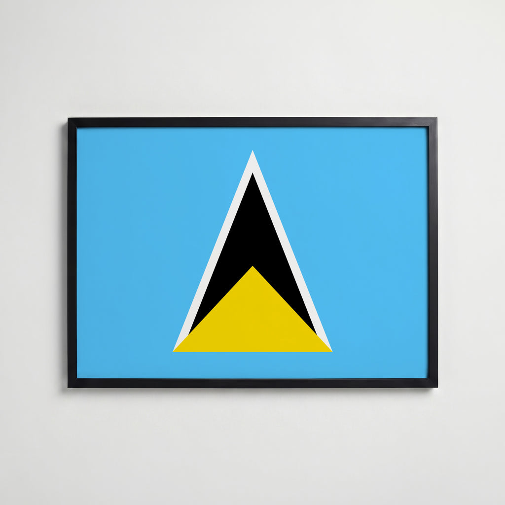 Saint Lucia National Flag Poster affisch – köp poster online – Bozetto väggdekoration