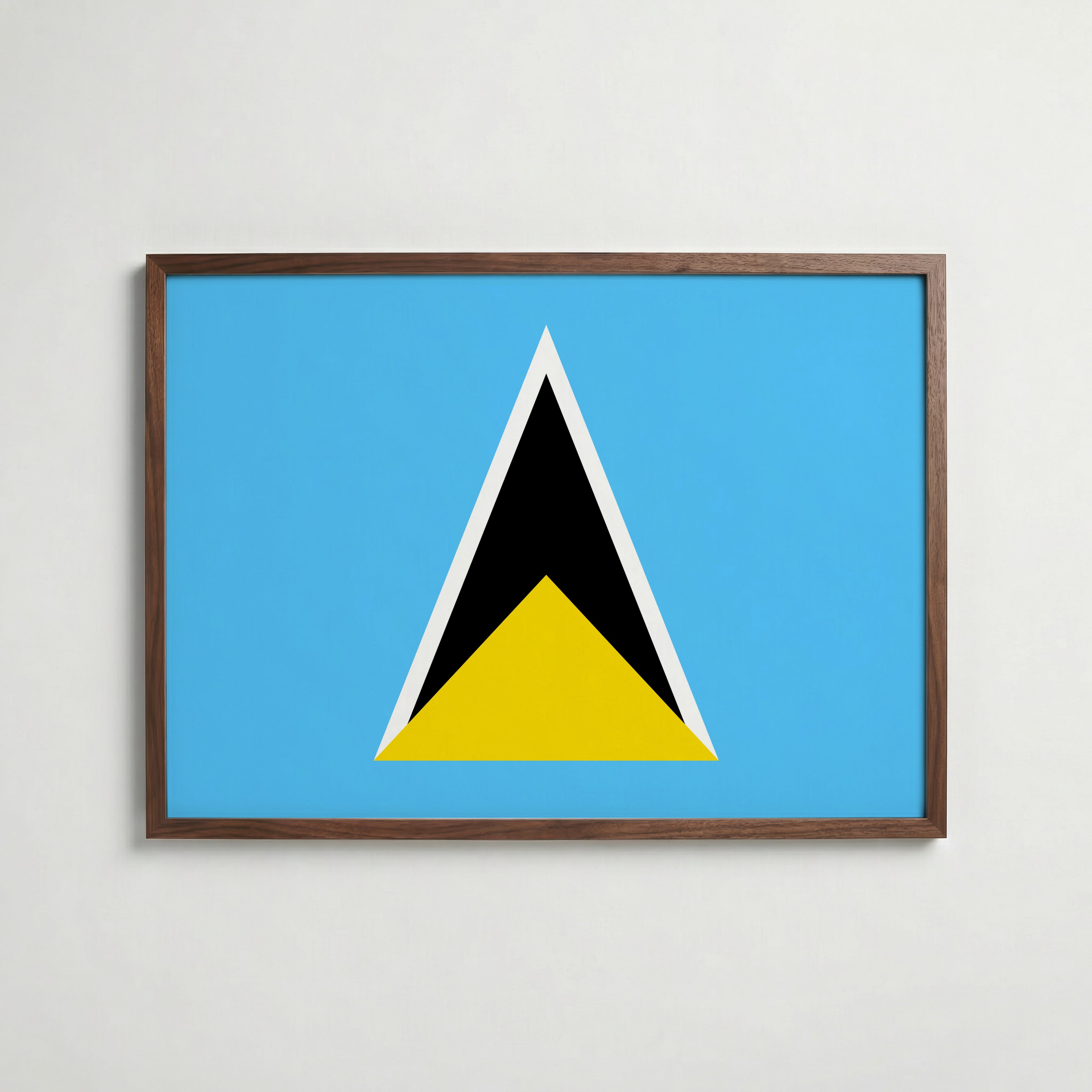 Saint Lucia National Flag Poster poster – väggdekoration för hemmet – köp hos Bozetto