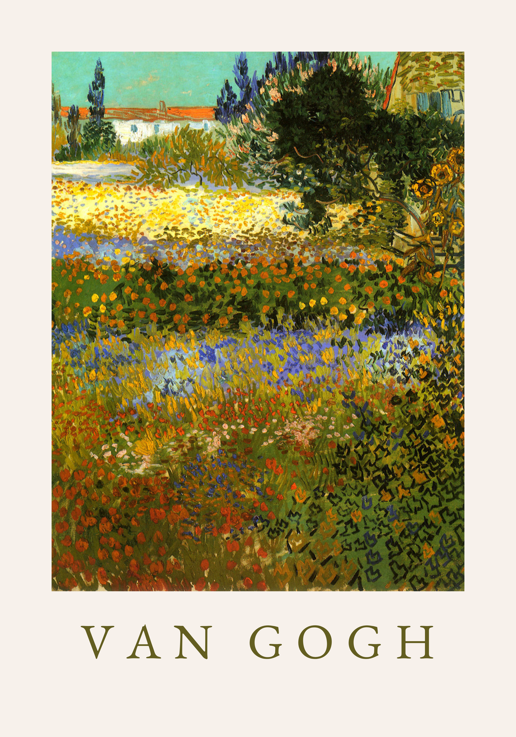 Van Gogh Garden At Arles Poster