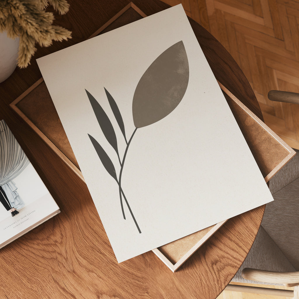 Modern Nature Form Poster