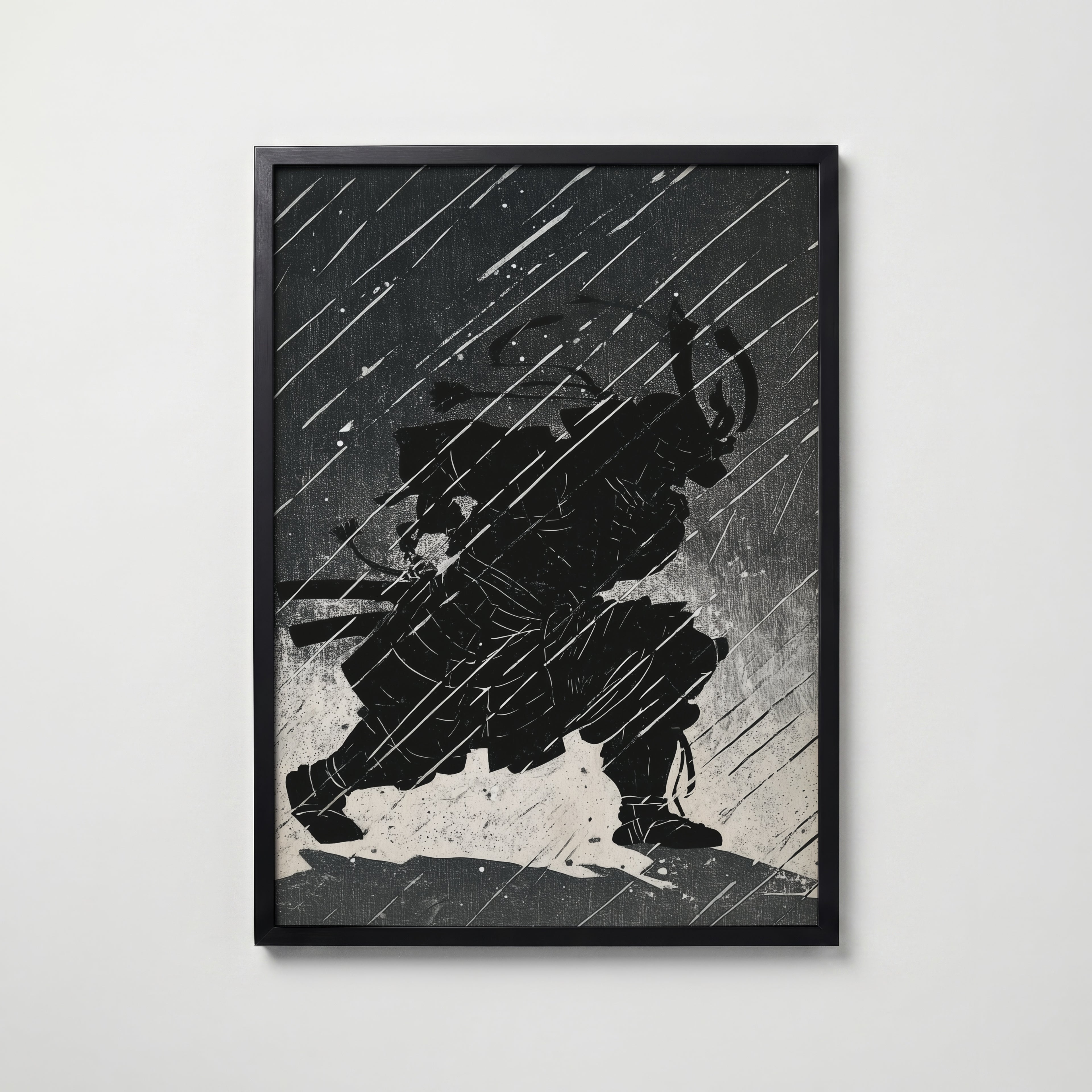 Shadow Samurai Poster poster – väggdekoration för hemmet – köp hos Bozetto