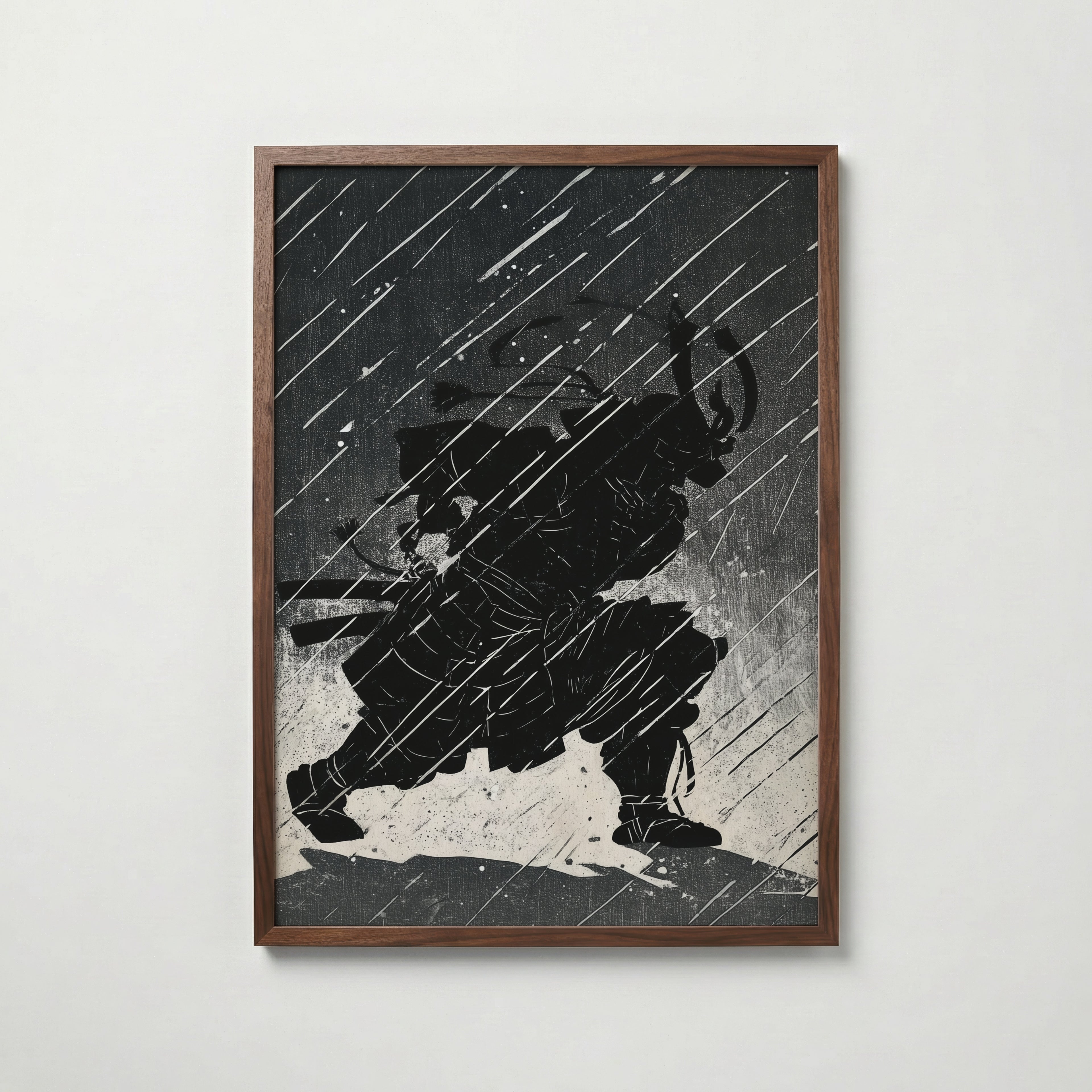 Shadow Samurai Poster – köp affisch till hemmet – Bozetto väggdekoration