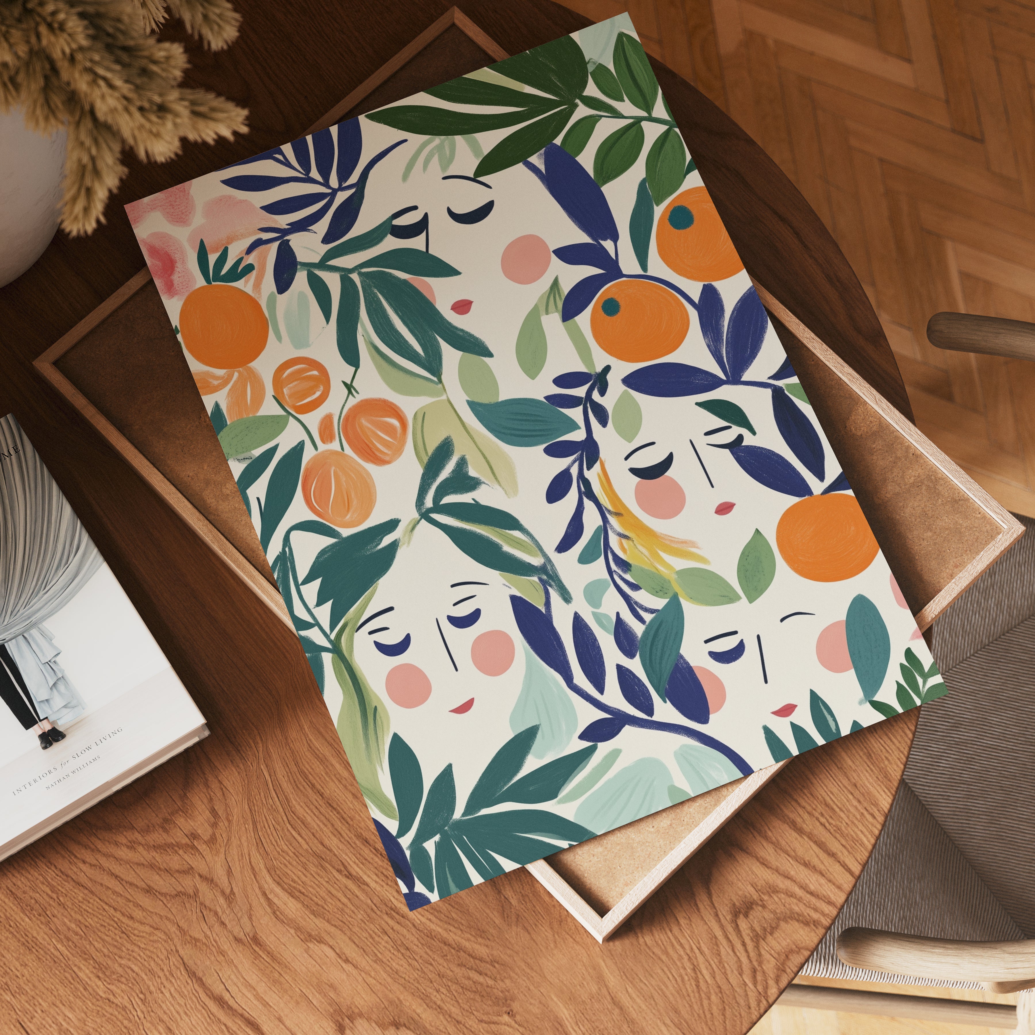 Faces in Bloom Poster