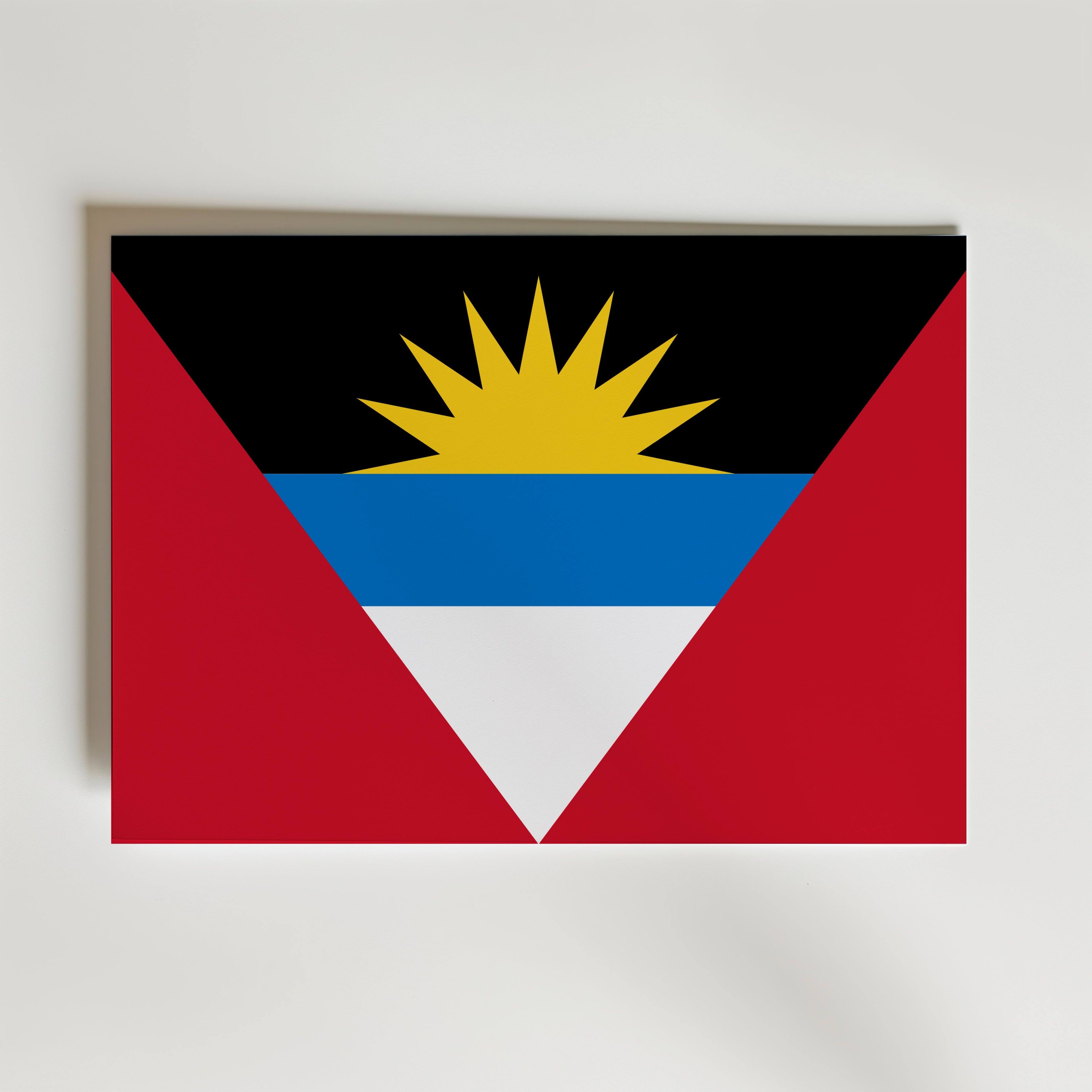 Antigua and Barbuda National Flag Poster affisch – poster till väggdekoration – köp online hos Bozetto