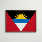Antigua and Barbuda National Flag Poster poster – väggdekoration för hemmet – köp hos Bozetto
