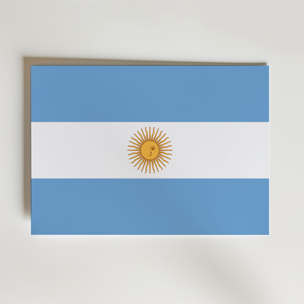 Argentina National Flag Poster affisch – poster till väggdekoration – köp online hos Bozetto