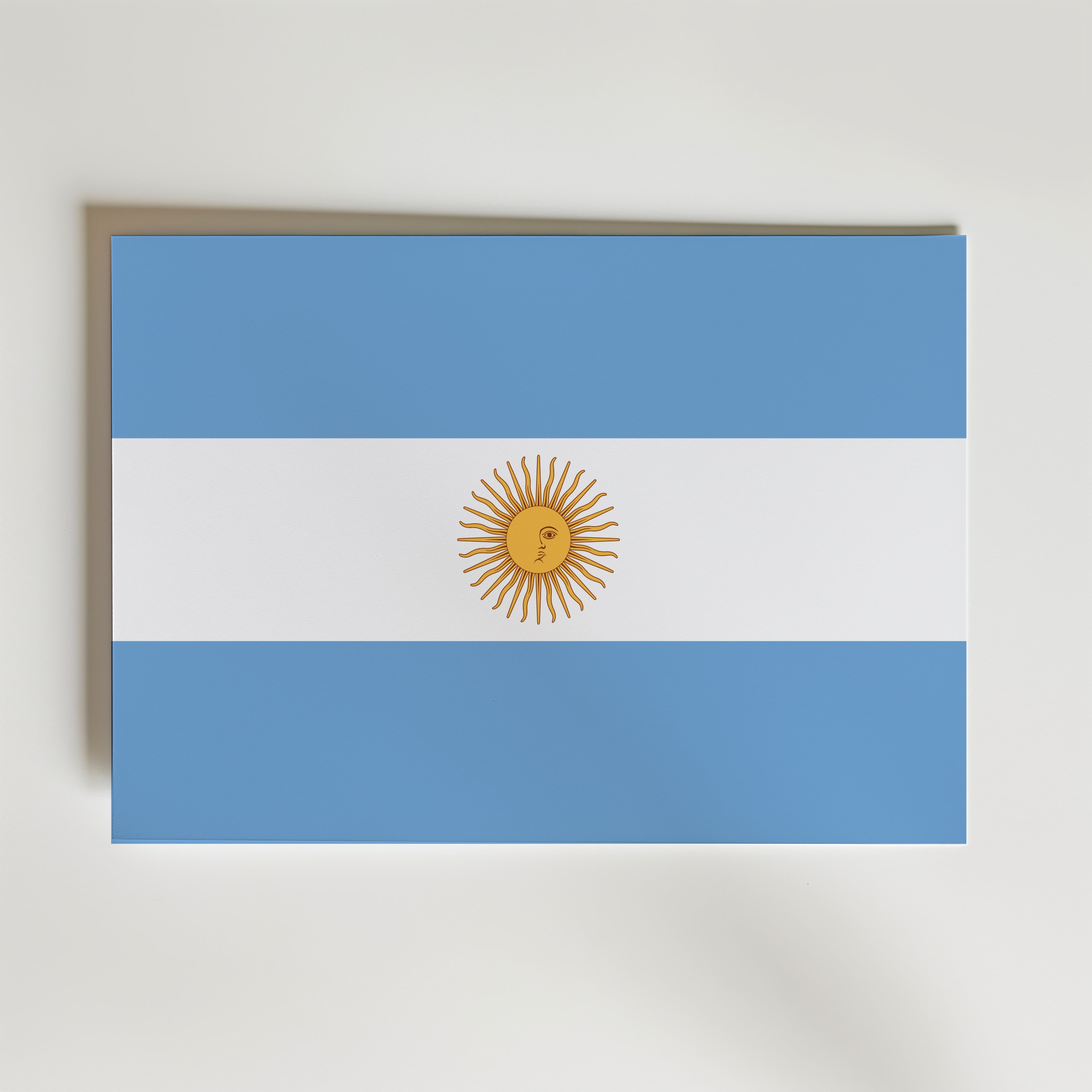 Argentina National Flag Poster affisch – poster till väggdekoration – köp online hos Bozetto