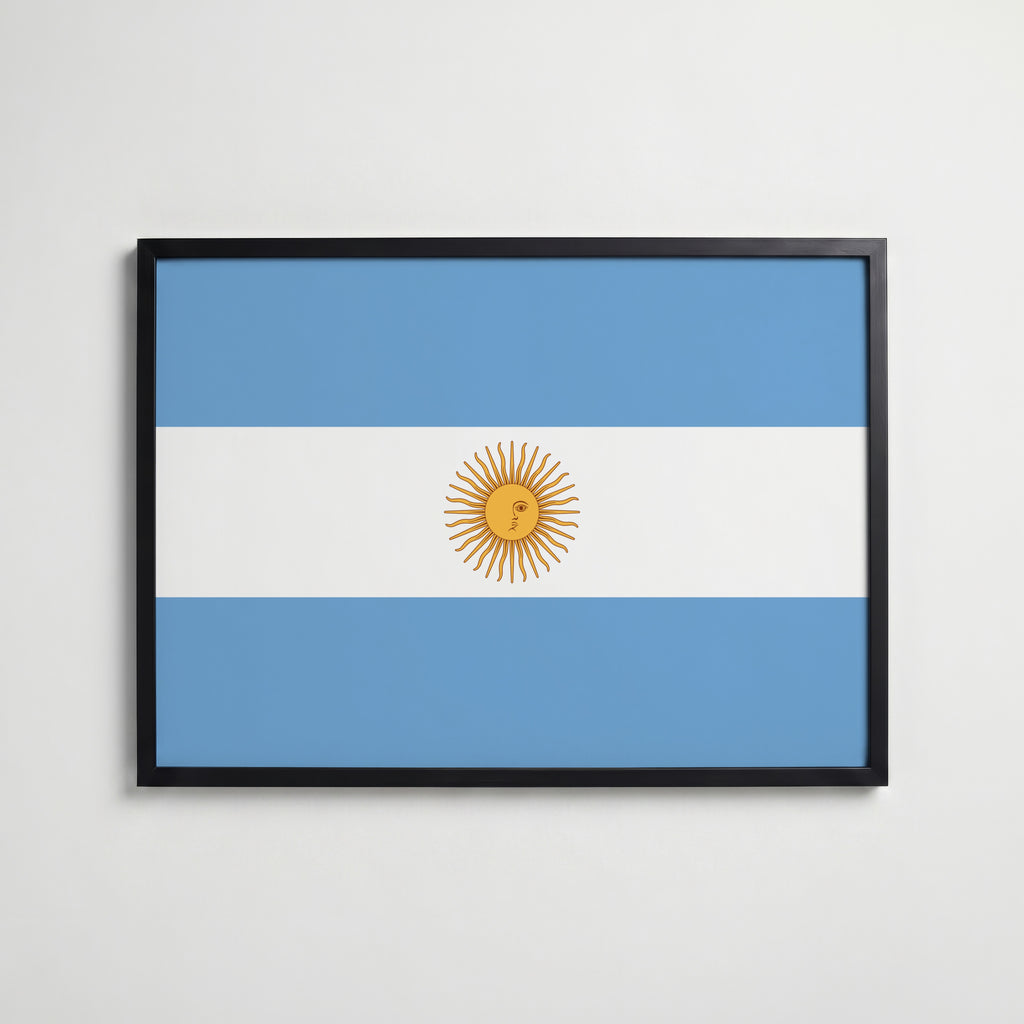 Argentina National Flag Poster affisch – köp poster online – Bozetto väggdekoration