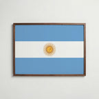 Argentina National Flag Poster poster – väggdekoration för hemmet – köp hos Bozetto
