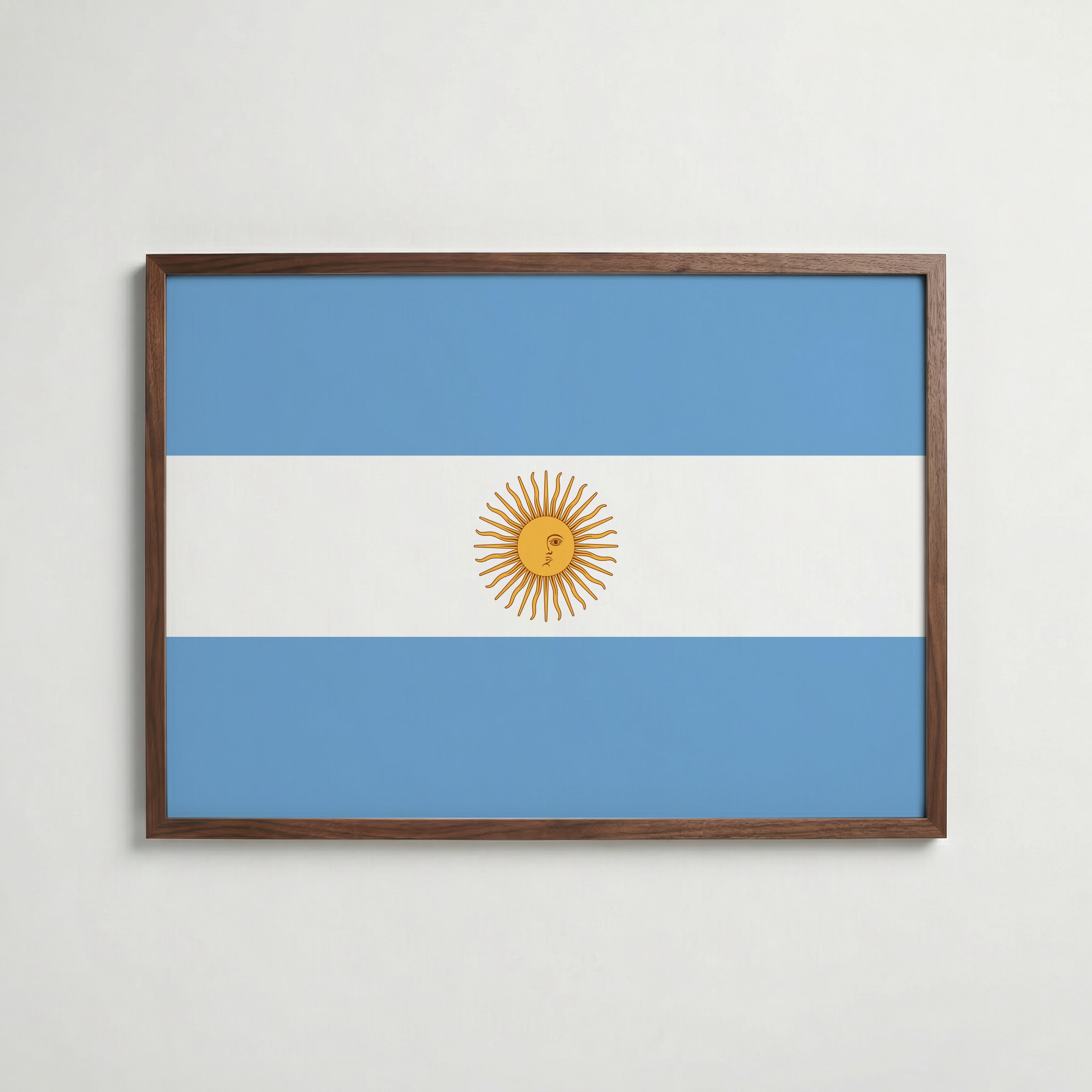 Argentina National Flag Poster poster – väggdekoration för hemmet – köp hos Bozetto