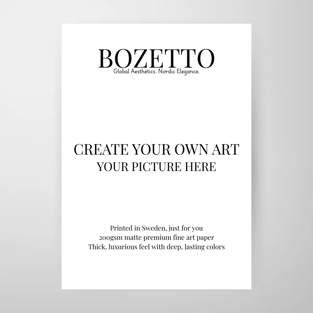 Personlig Poster med vit ram - Skapa din egen design