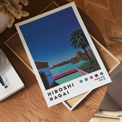 Hiroshi Nagai Balcony View Poster