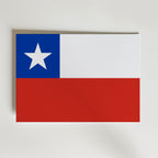 Chile National Flag Poster affisch – poster till väggdekoration – köp online hos Bozetto