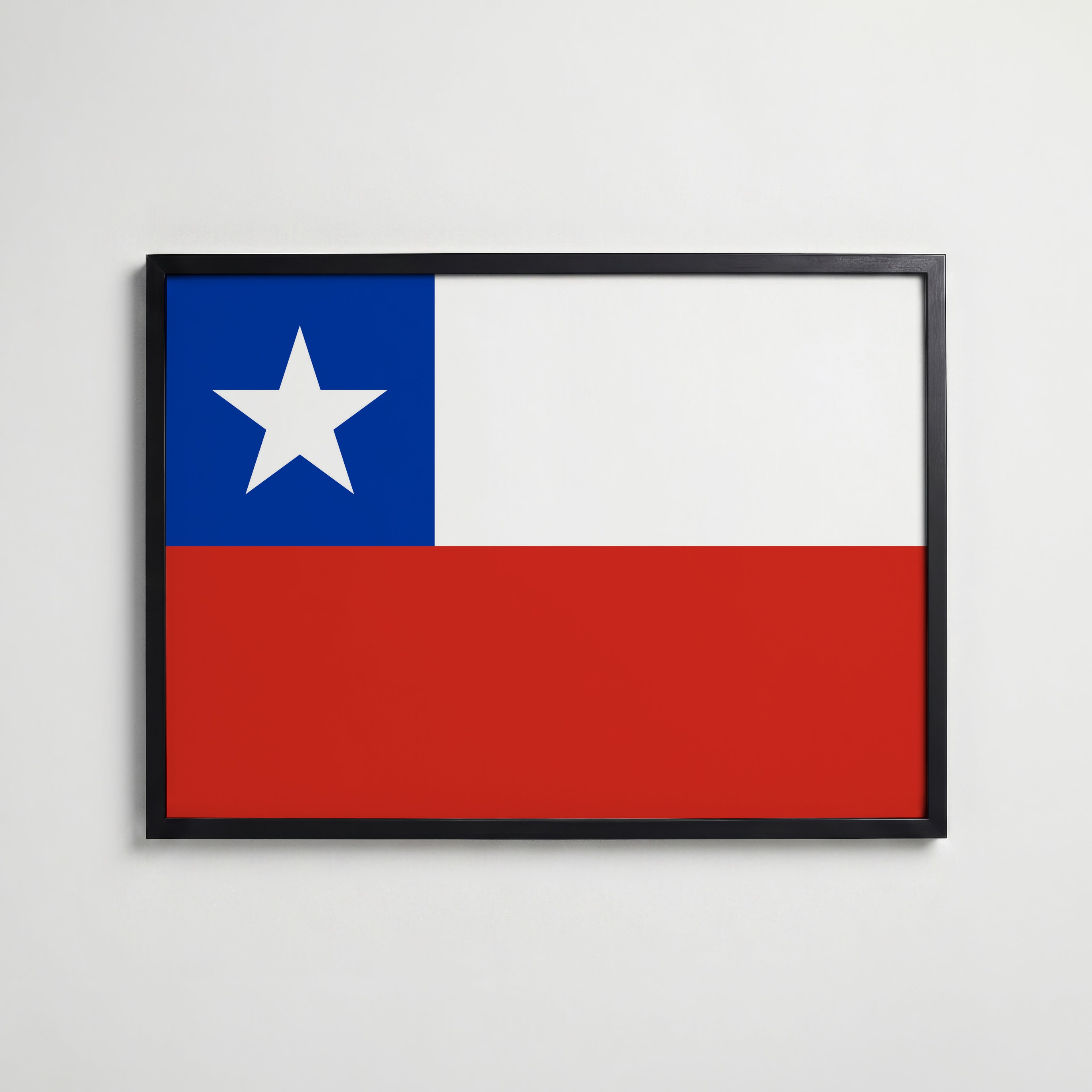 Chile National Flag Poster affisch – köp poster online – Bozetto väggdekoration