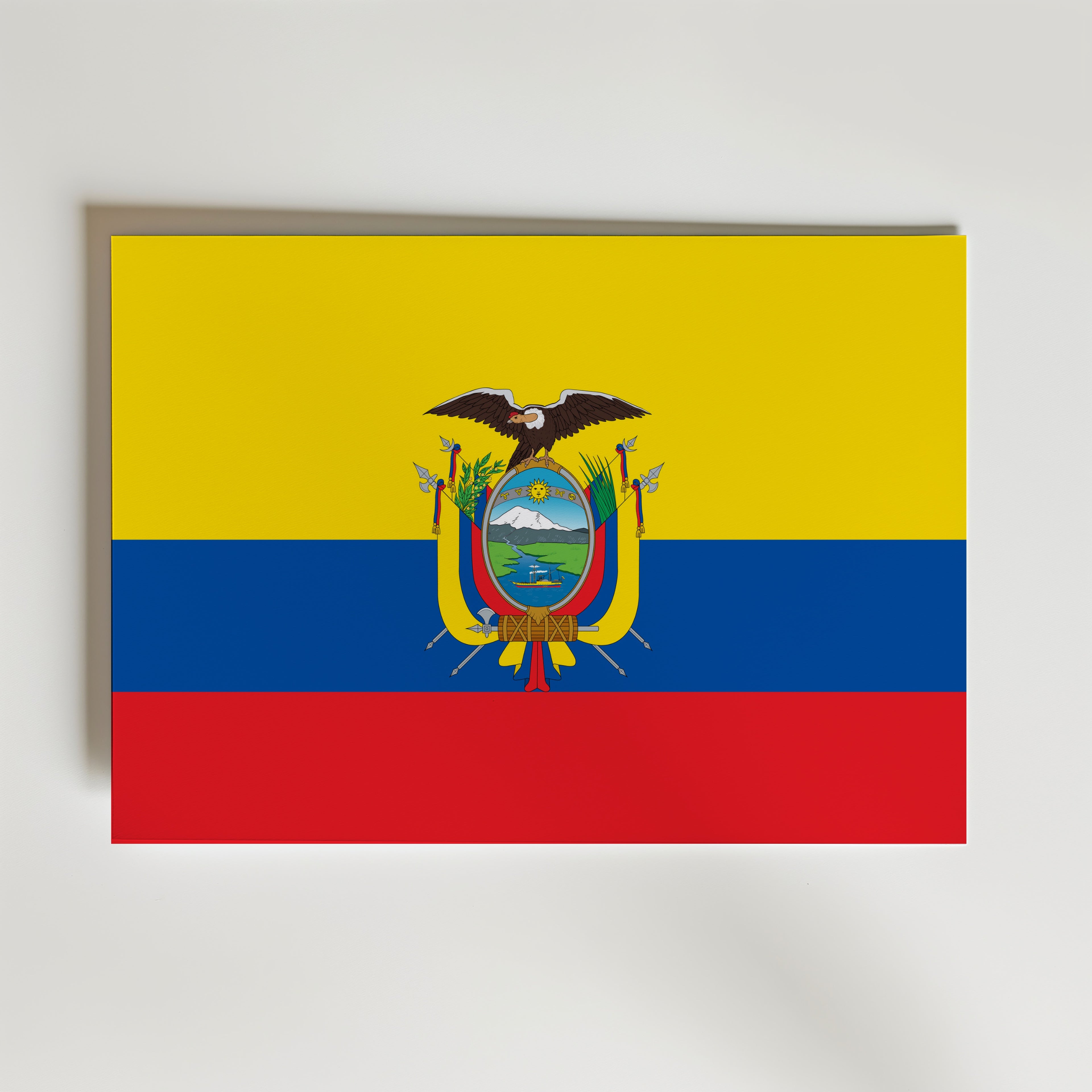 Ecuador National Flag Poster affisch – poster till väggdekoration – köp online hos Bozetto