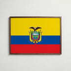 Ecuador National Flag Poster poster – väggdekoration för hemmet – köp hos Bozetto
