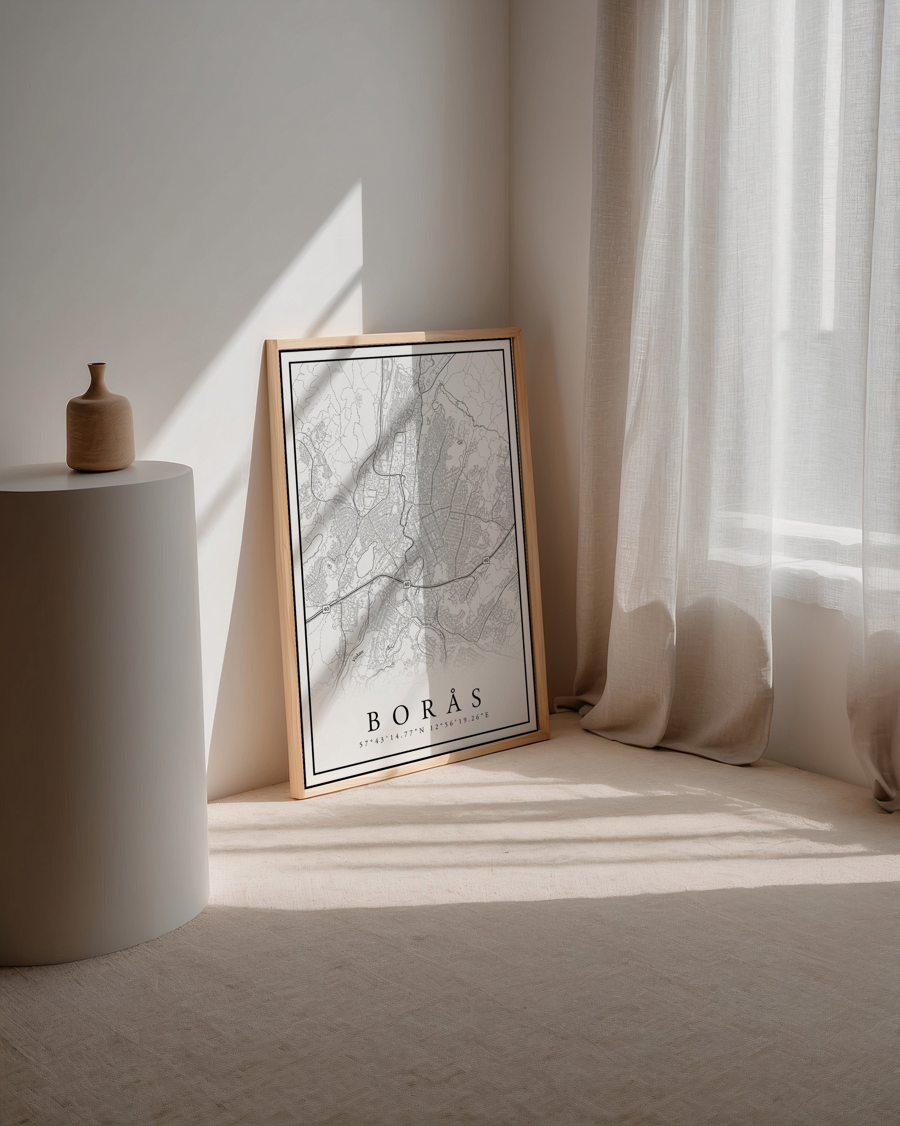 Borås Karta Poster