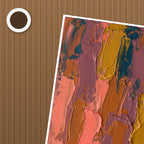 Sunset Abstract Poster – närbild på papper
