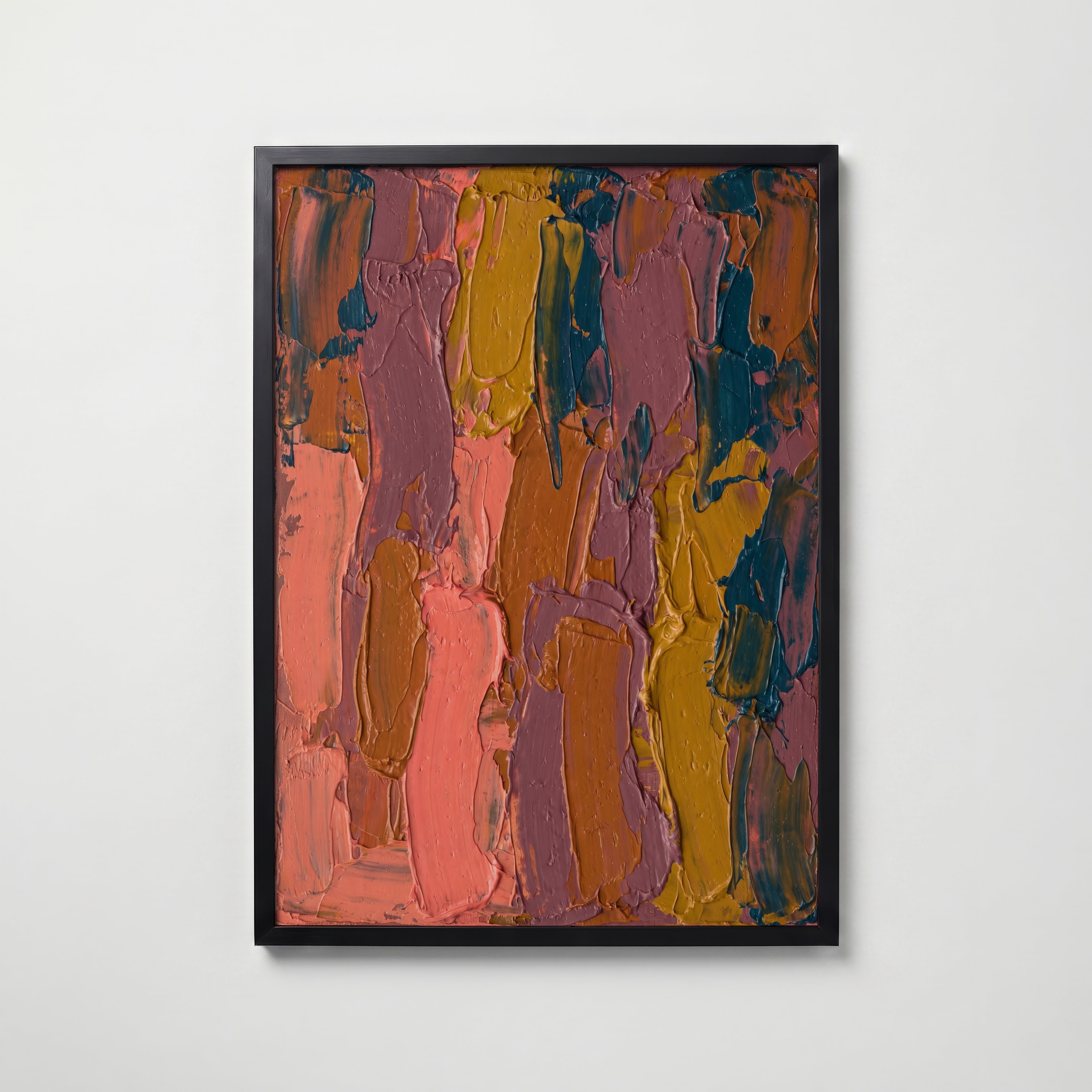 Sunset Abstract Poster – svart ram