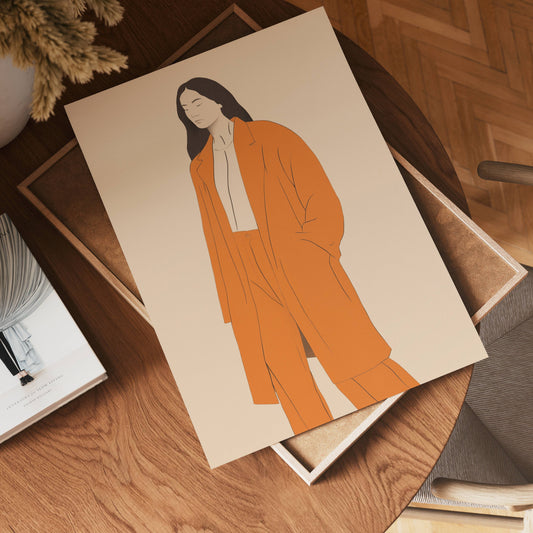 Orange Confidence Poster