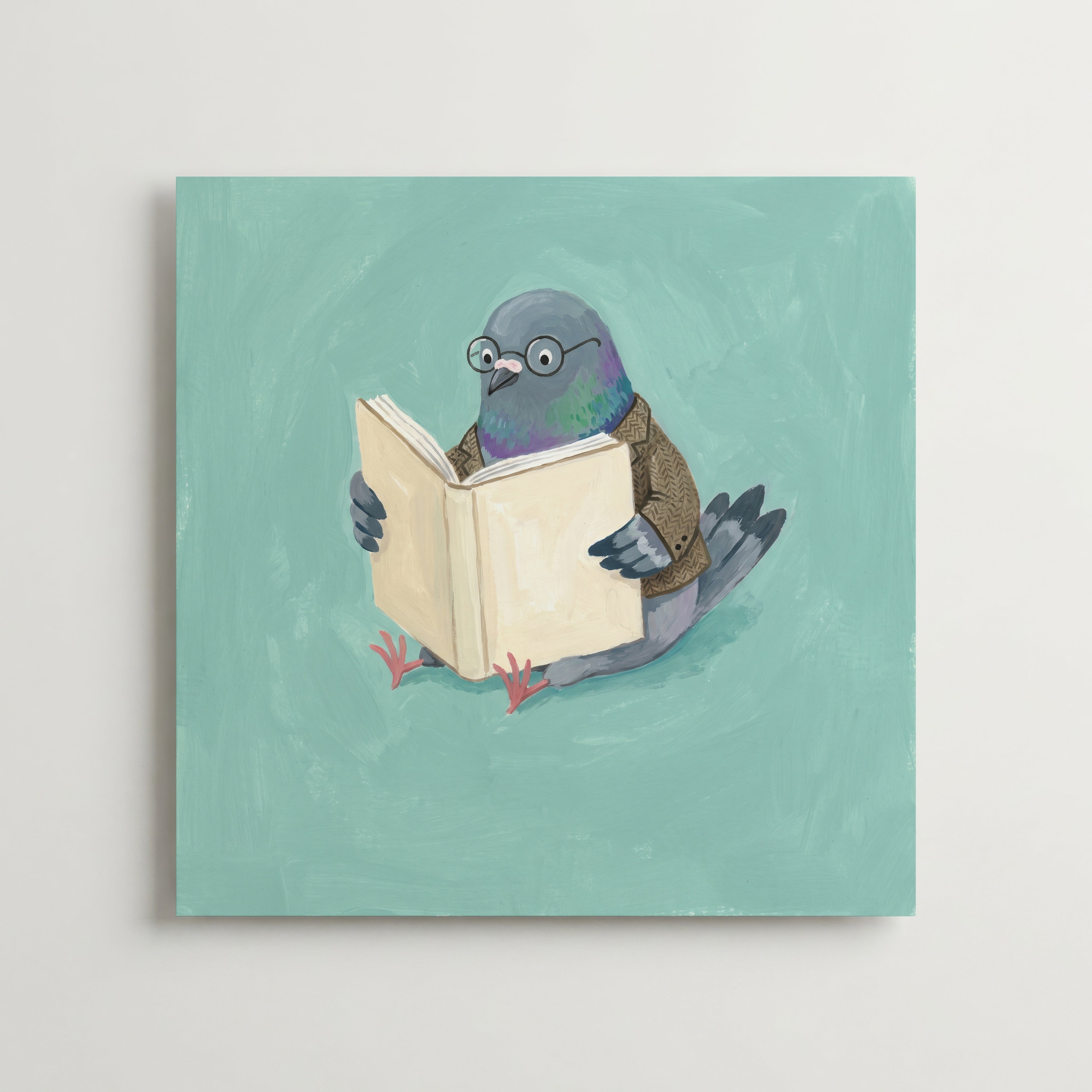 Reading Pigeon Poster – produktbild