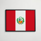 Peru National Flag Poster affisch – köp poster online – Bozetto väggdekoration