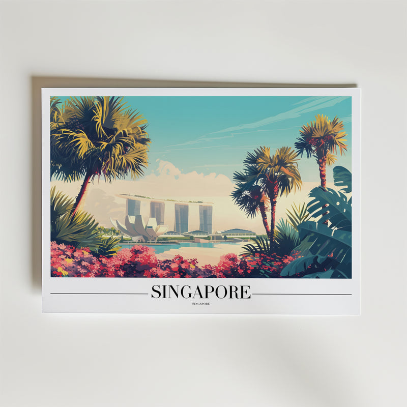 Singapore Skyline Poster