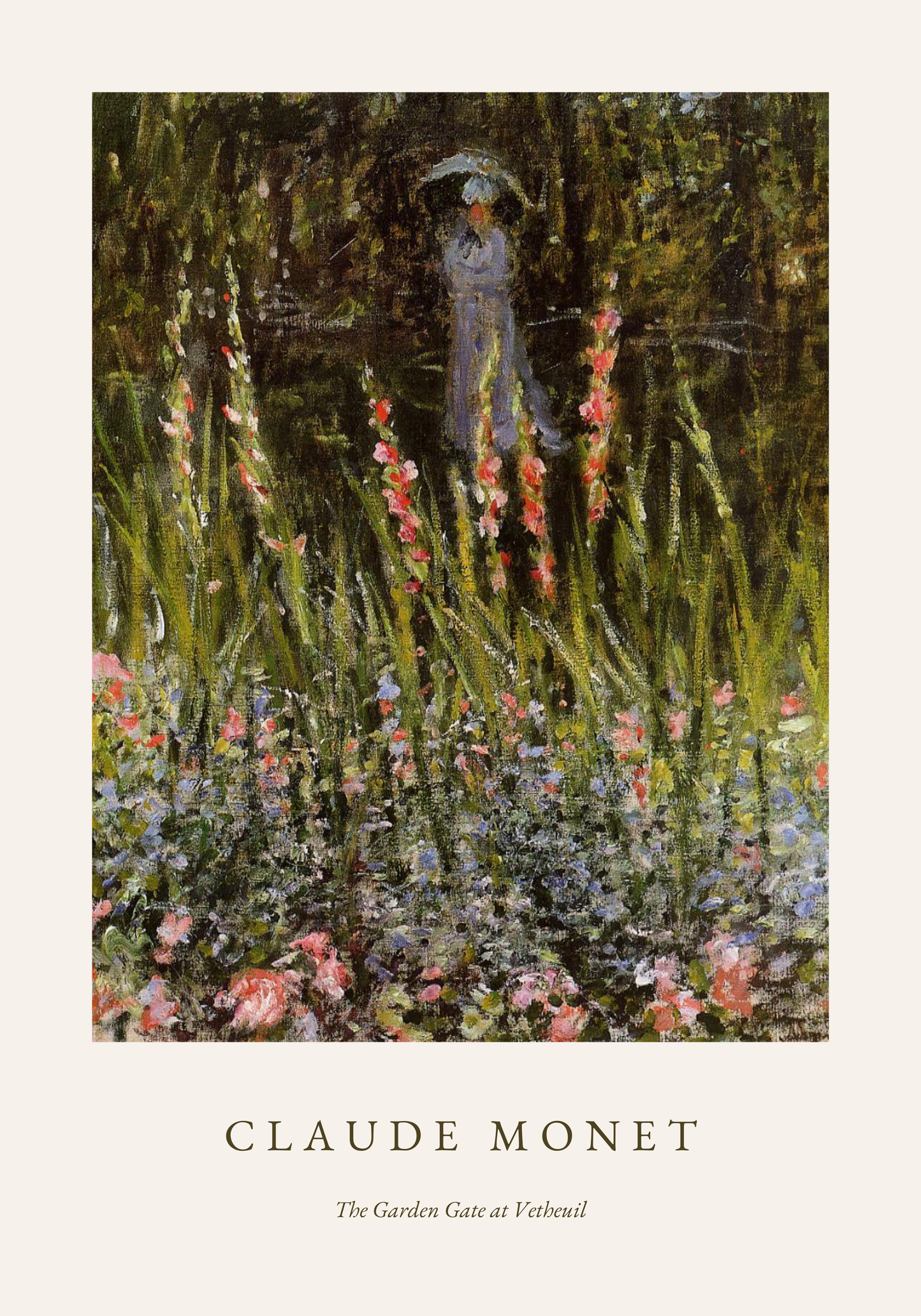 Claude Monet Haveporten Plakat