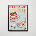 Jordgubbstårta Poster affisch – stilren väggdekoration – Bozetto posters