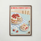 Jordgubbstårta Poster – modern väggdekoration – köp poster online Bozetto
