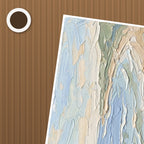 Coastal Abstract Poster – närbild på papper