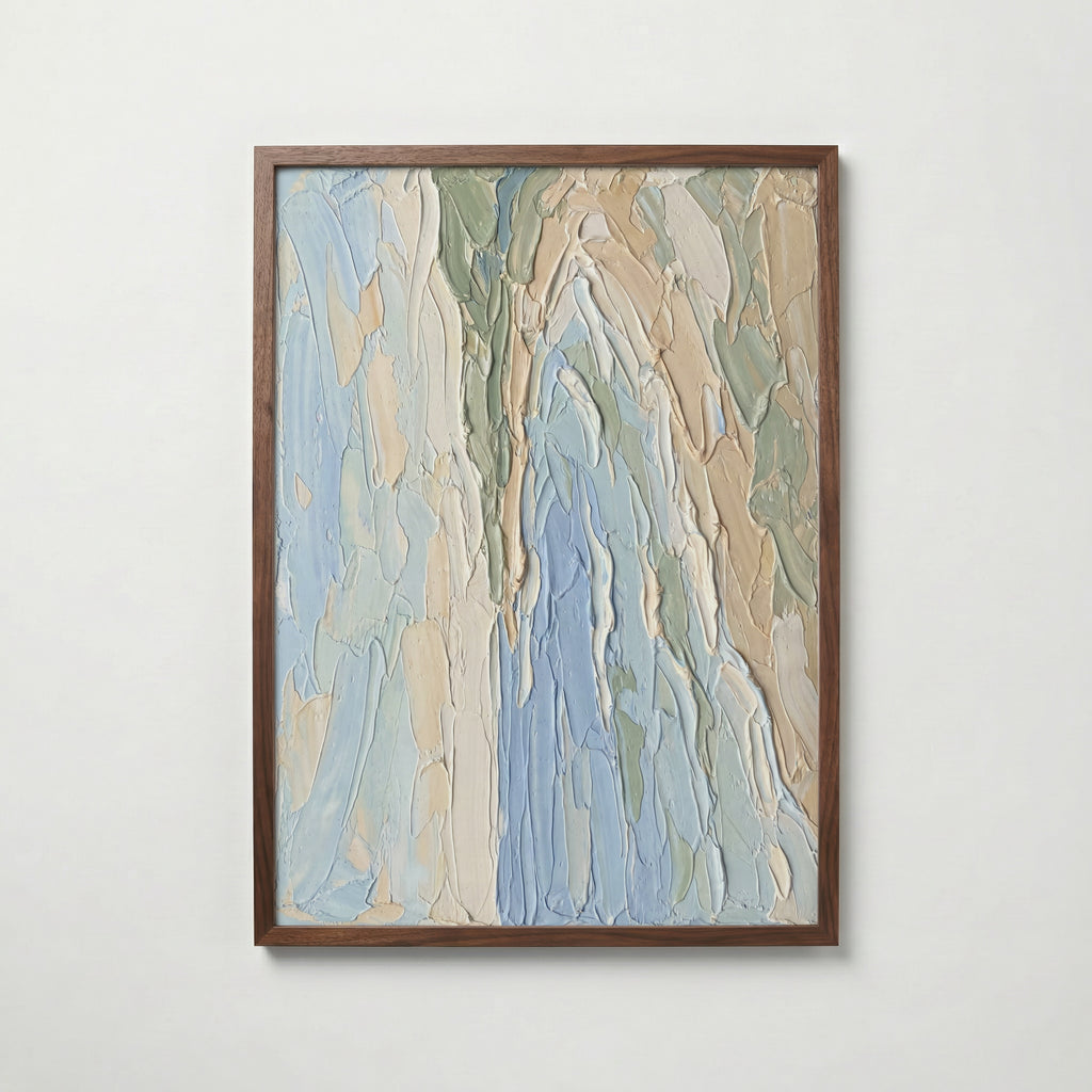 Coastal Abstract Poster – valnötsram