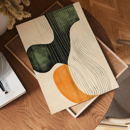 Flowing Shapes Poster