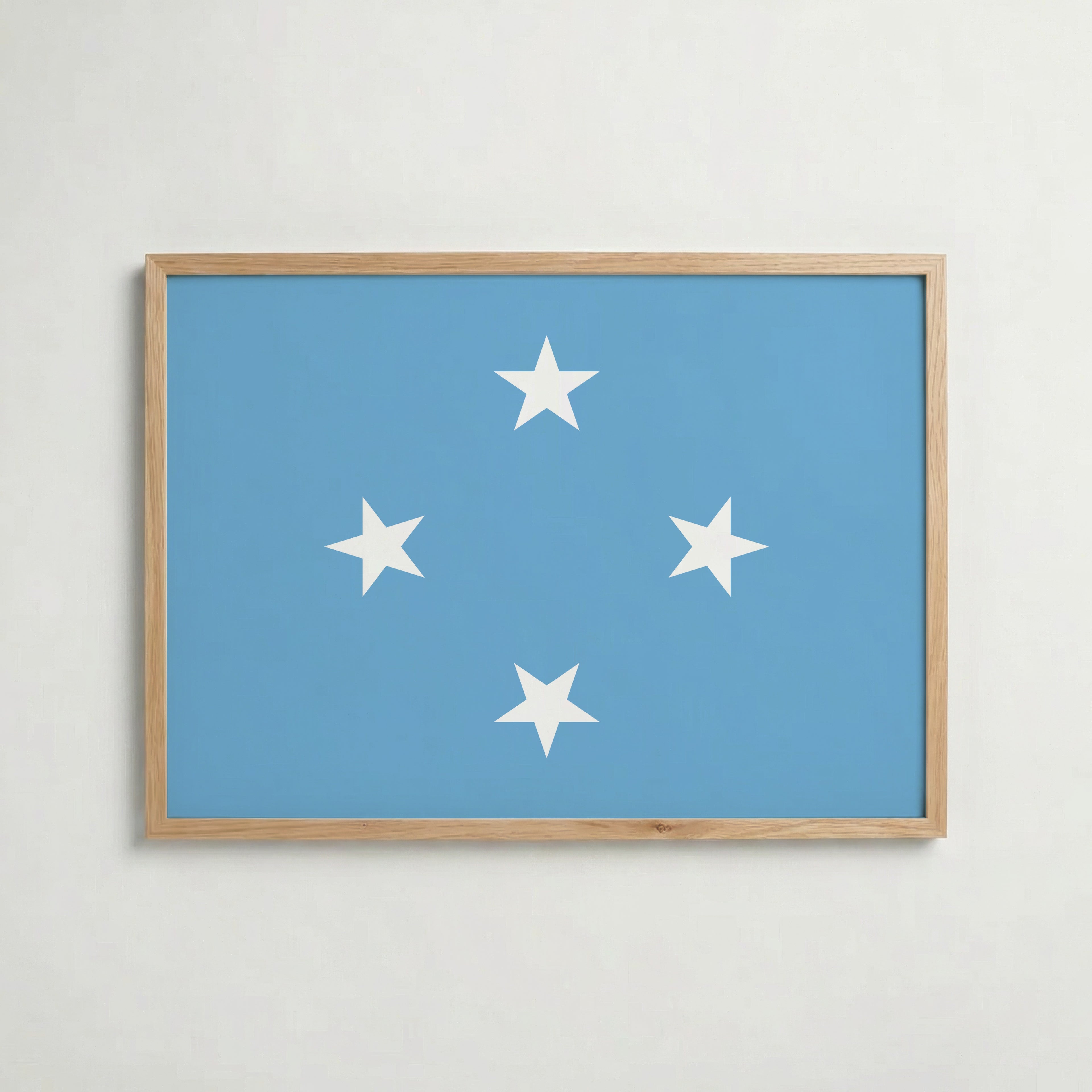 Micronesia National Flag Poster – poster väggdekoration inredning – Affischer hos Bozetto