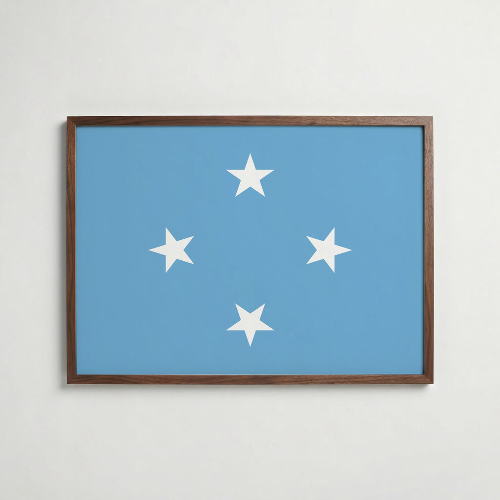 Micronesia National Flag Poster poster – väggdekoration för hemmet – köp hos Bozetto