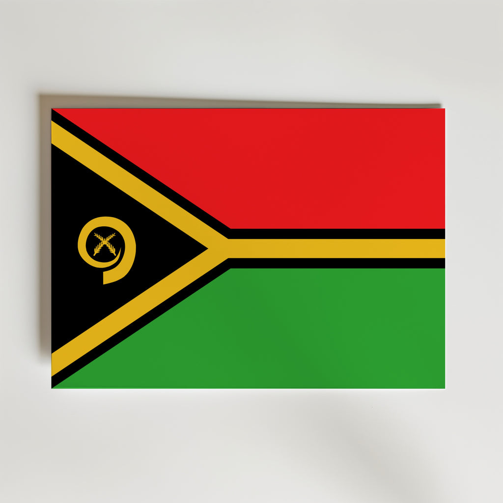 Vanuatu National Flag Poster affisch – poster till väggdekoration – köp online hos Bozetto